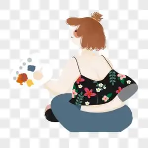 背画板的女孩高清图片更新于:2023-07-12小孩拿着画板图片女生背背影