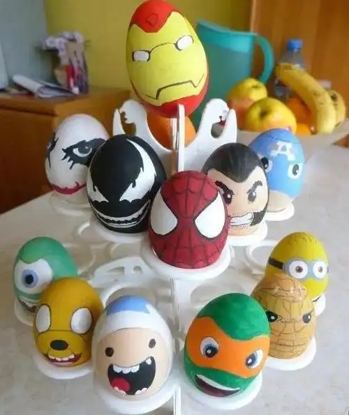 在鸡蛋上画画,充满童趣,大人孩子都喜欢,diy创意手工_鸡蛋壳