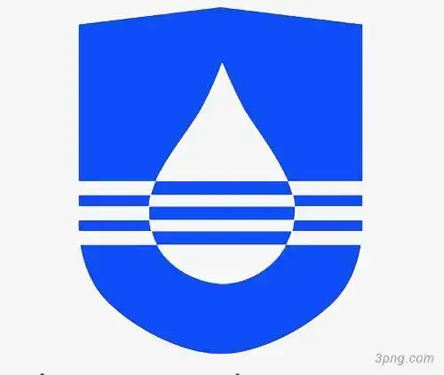 蓝色防水标志png素材透明免抠图片-装饰效果
