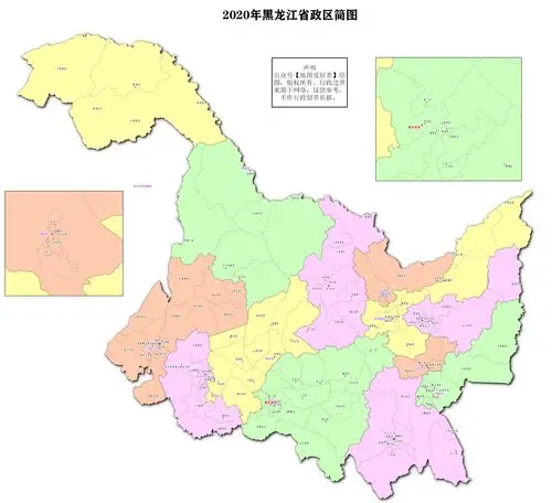 黑龙江省大兴安岭地区的新林区,呼中区由于不是正式的行政区域建制