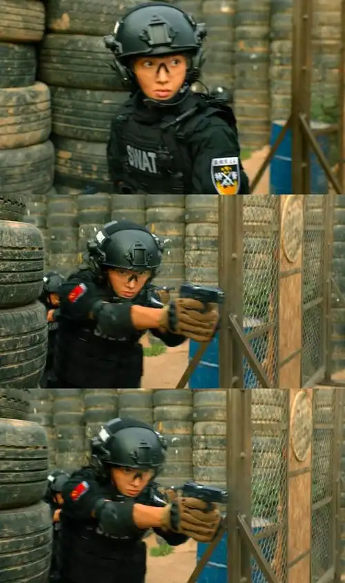 特警队郭俏男(金晨)英姿飒爽