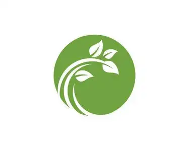 绿色树叶生态自然元矢量的标识图片