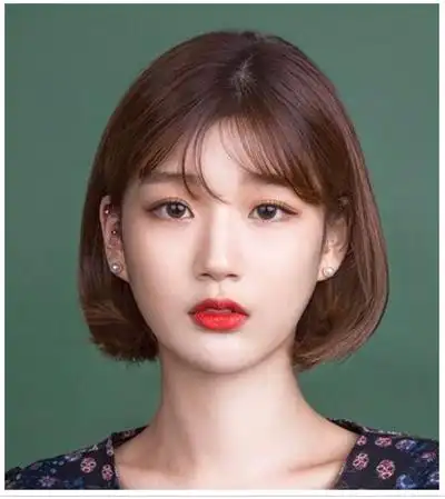 大圆脸拍证件照的发型-薇晴结婚网