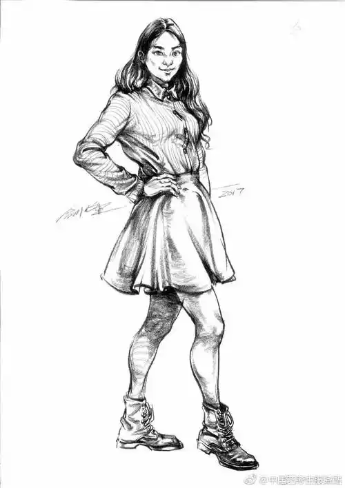 速写单人站姿cr