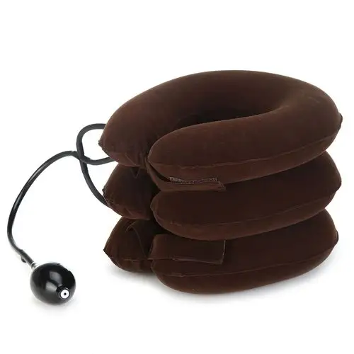 早康 充气颈椎牵引器 全绒脖子牵引器颈托 家用颈椎病治疗医用