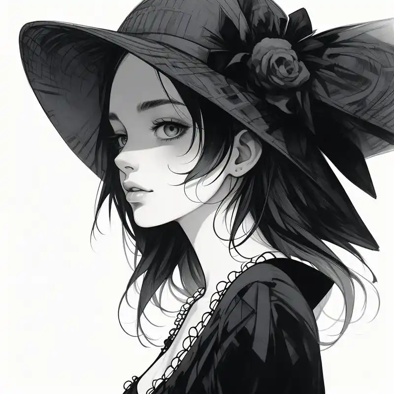 黑白头像女,冷酷又霸气90 这种黑白头像真的太帅了,满满的高级感