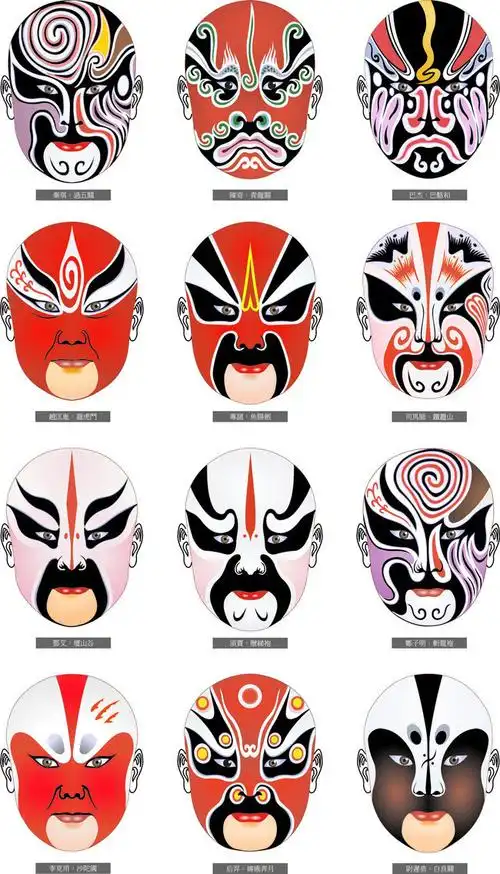 川剧脸谱图片