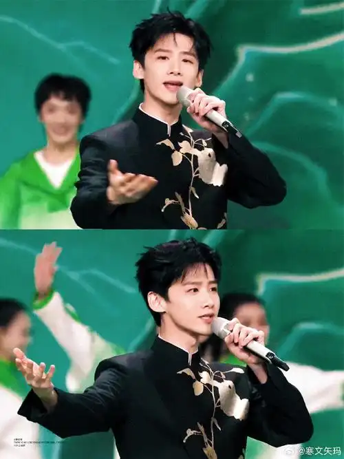 白敬亭彩排衣服##白敬亭春晚