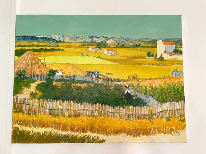 临摹梵高丰收的金色麦田