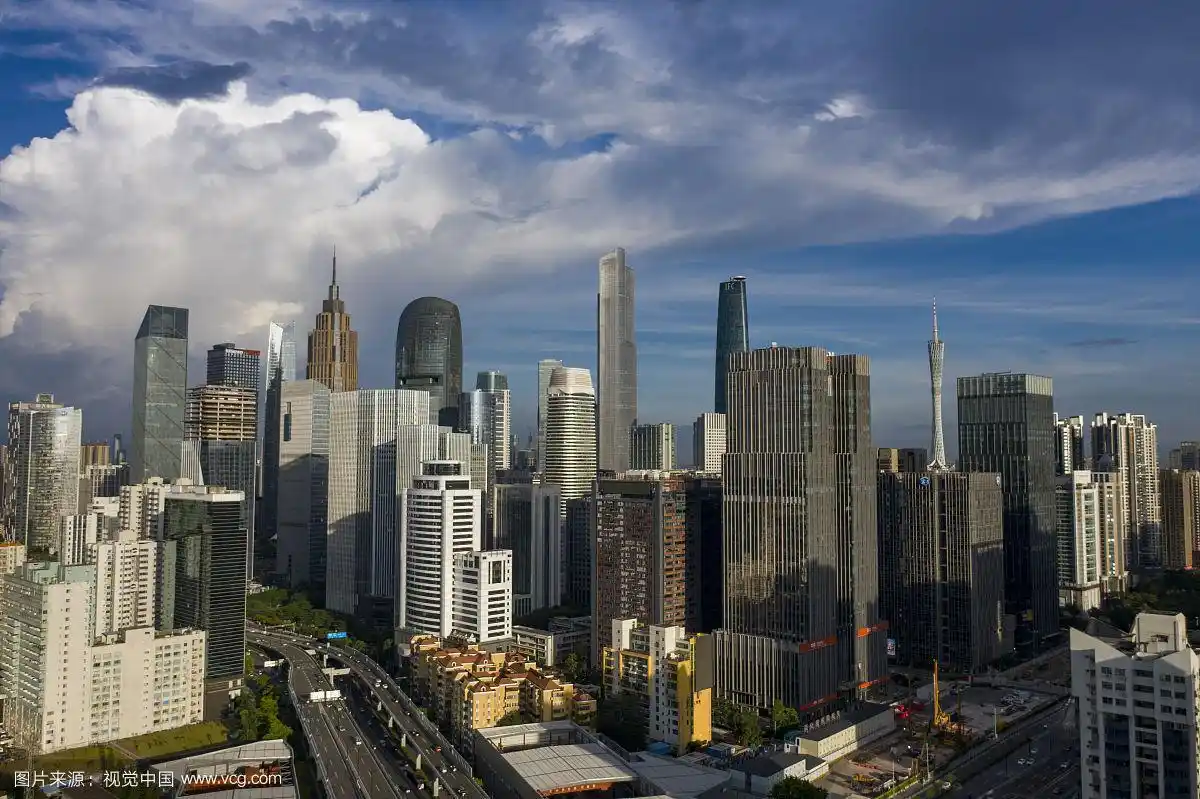 中国广州城市建筑风光