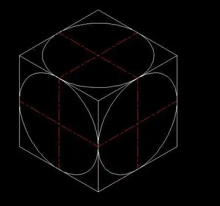 请问cad圆的轴测图画法