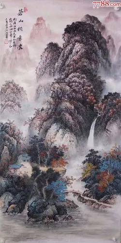 天来堂◆大气磅礴画家江波◆四尺中堂_价格3688元【天来堂中国山水画