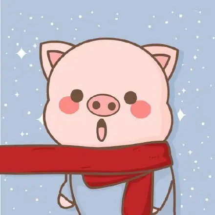 红围巾卡通猪图片_情侣头像一左一右图片_扣扣居