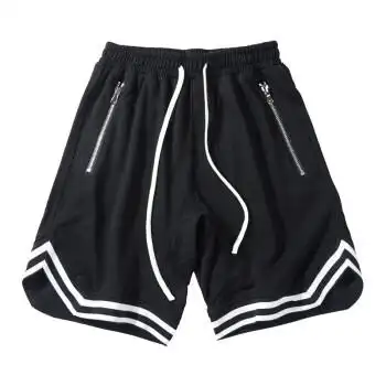 凤倪有口袋拉链裤兜带拉链的运动裤口袋五分裤男夏季棉跑步健身运动