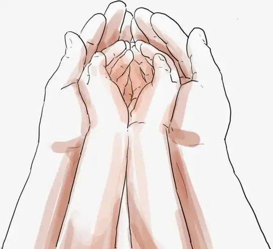 卡通手绘大手握小手免抠素材免费下载_觅元素51yuansu.com