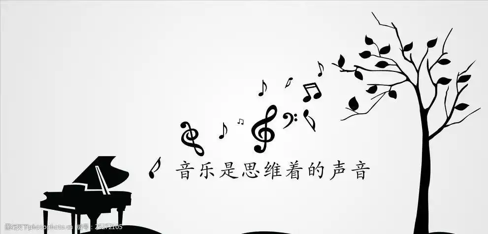 小树墙纸钢琴音符