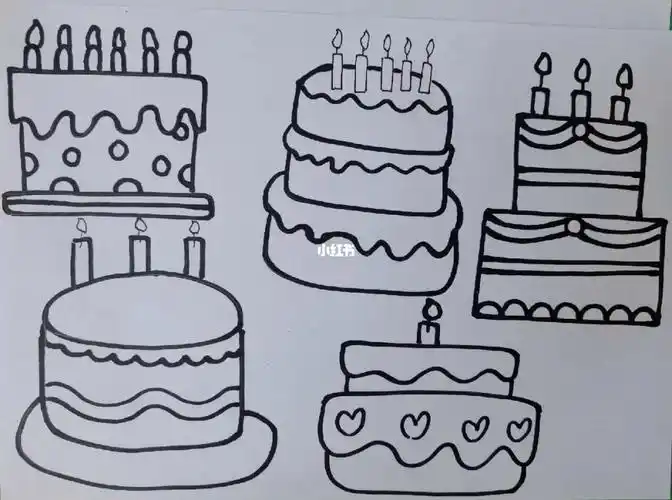蛋糕#生日蛋糕  #简笔画