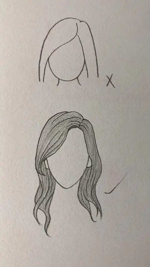 长发的正确画法