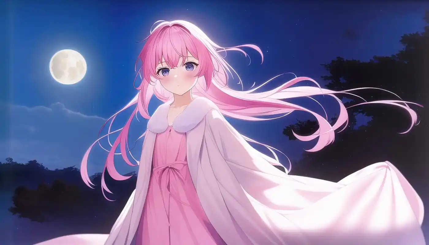 ai绘画 #二次元少女 #粉发少女 #插画  - 抖音