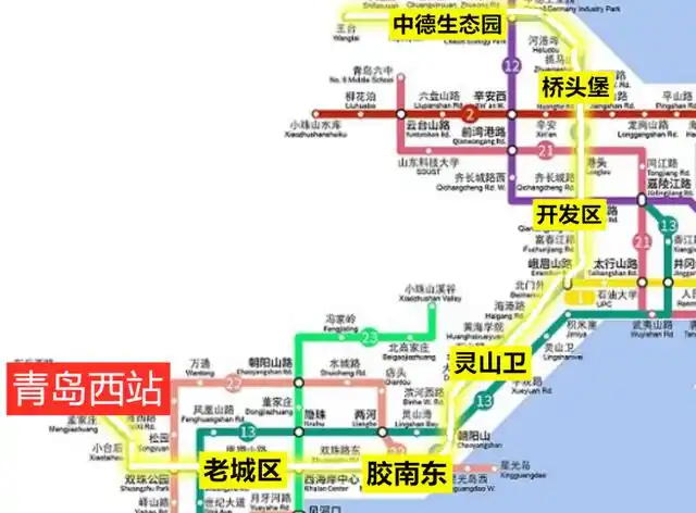 终于青岛西海岸新区地铁6号线二期规划出炉近年有望开建