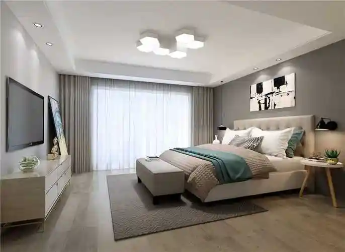 奉贤区香溪美庭160平现代简约风格复式装修效果图