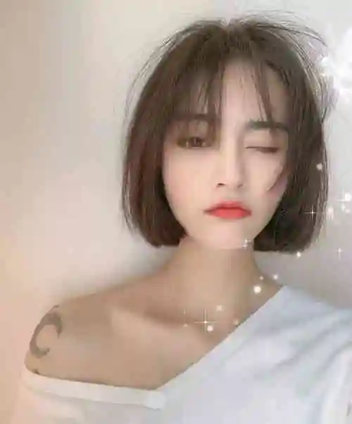 韩系短发发型图片女减龄2022锁骨发(秋季流行减龄帅气圆脸显脸小)_商