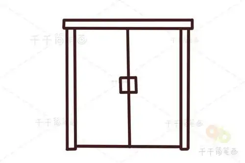 门简笔画图片古代大门简笔画图片