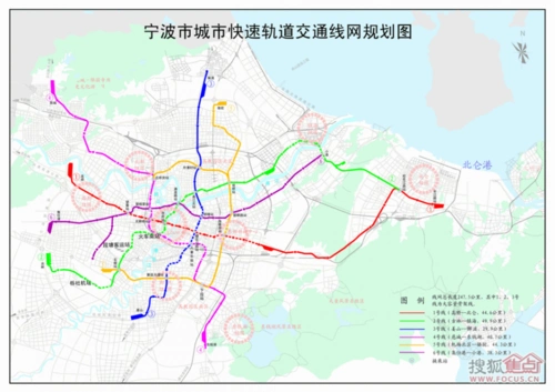 宁波轨道交通6号线古林镇集士港高桥三江口北仑小港