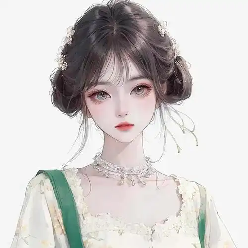 头像分享,春天来了,来一组小清新的绿色女生头像