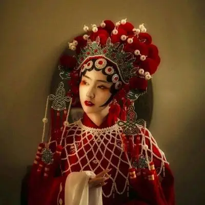 池乔戏子头装古风圈子女生头像