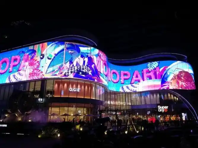大型购物中心透明led屏西安momopark