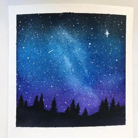 简单画星空如何画星空