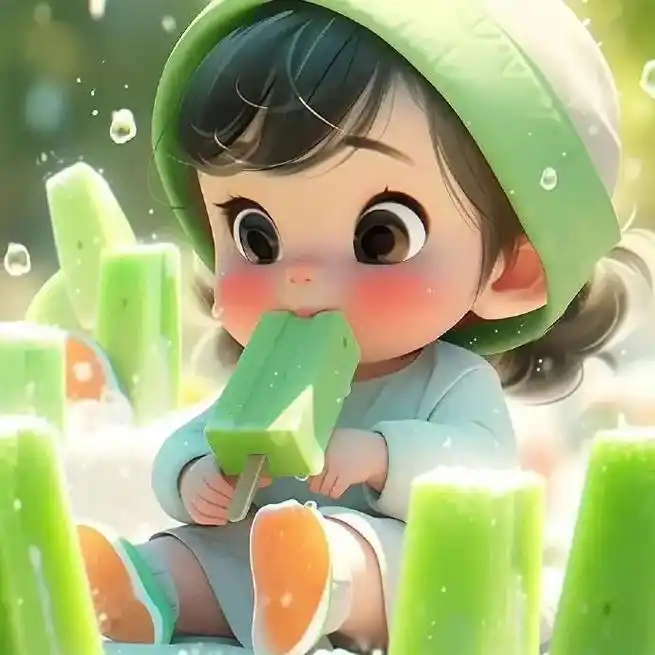 夏日冰棒萌娃头像 贼可爱.4220[爱你]20  凉快了吧 - 抖音