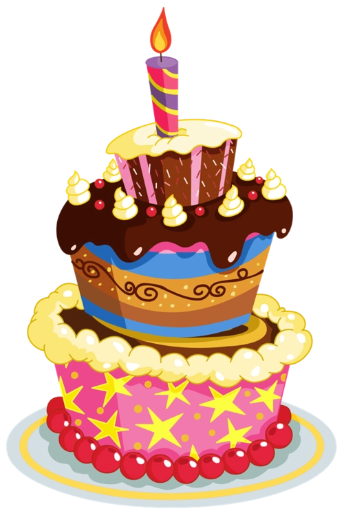 三层蛋糕卡通素材