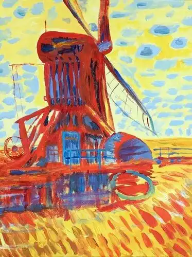 蒙德里安抽象画艺术大师作品欣赏