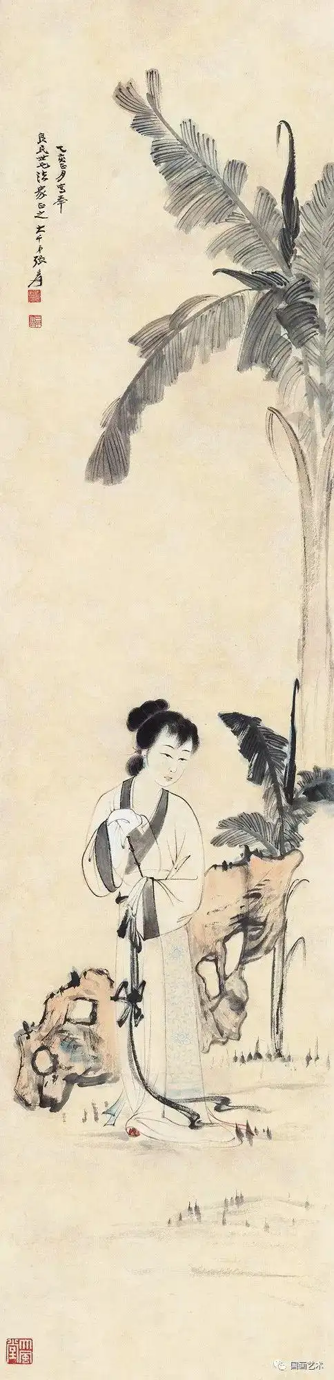流光轻易把人抛,且赏画里绿芭蕉——芭蕉题材国画专辑|仕女|王维|仕女