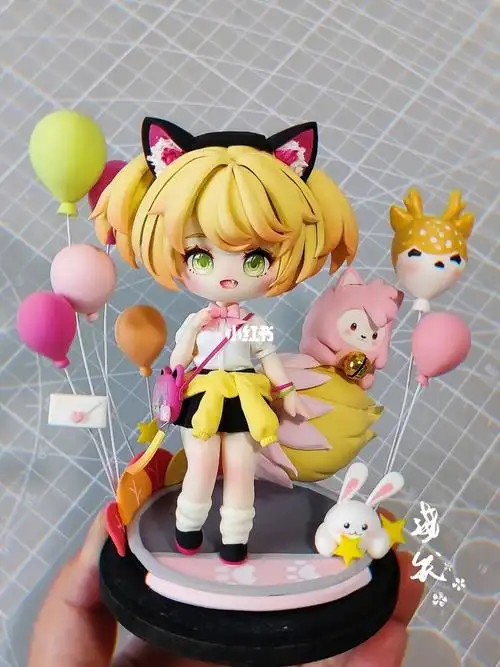 小妲己时之奇旅超轻粘土手办自制