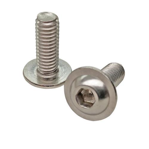 不锈钢304圆头带垫内六角螺丝半圆头带垫螺钉平圆头机钉