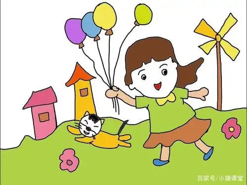 儿童彩色简笔画儿童画素材图集,教你快速学会画画