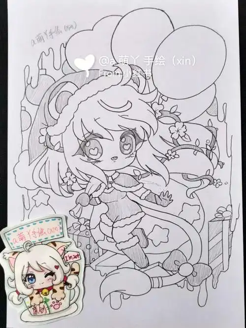 十二星座狮子座原创手绘圣诞简笔画画的日常