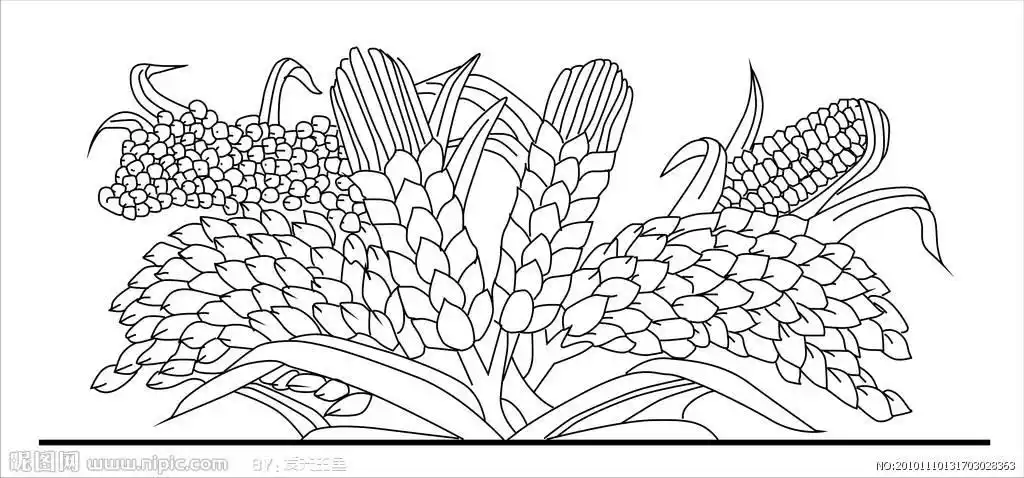 【洋浦第一小学】美术课推送《五谷丰登》简笔画