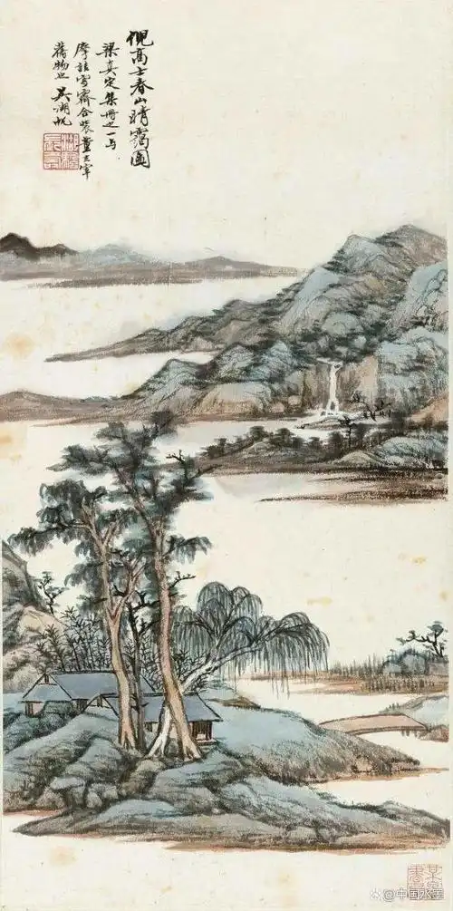 中国画巨匠吴湖帆山水画赏析