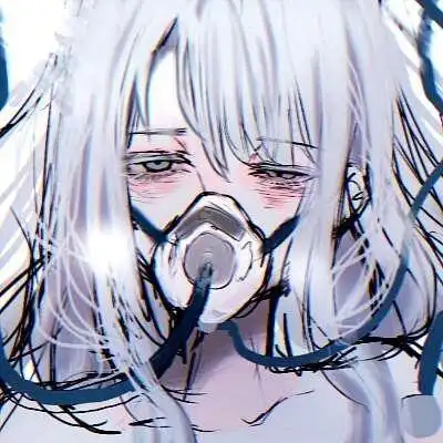 江孑 可爱动漫二次元女生头像抑郁症头像女生动漫二次元黑色抑郁头像