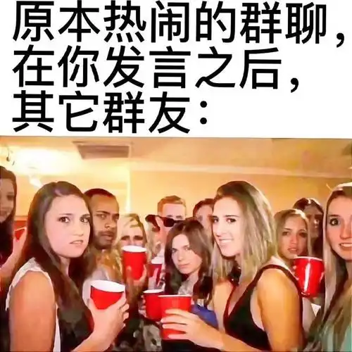 原本热闹的群聊在你发言之后其它群友发言群聊群友表情