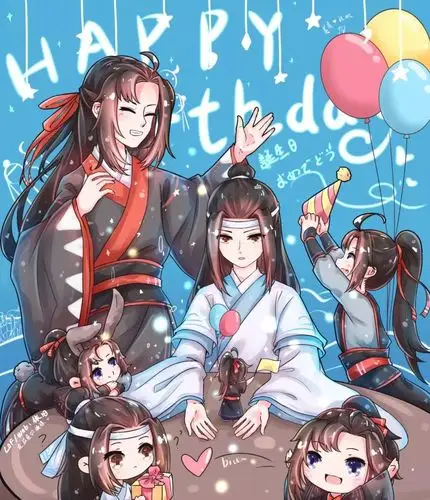 因"忘羡"入坑古风,如今真香现场,自己磕的cp,跪着也要画完_插画