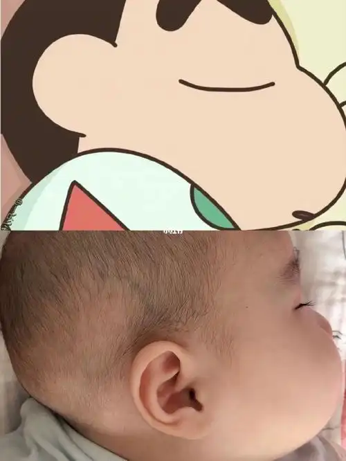 蜡笔小新同款侧脸