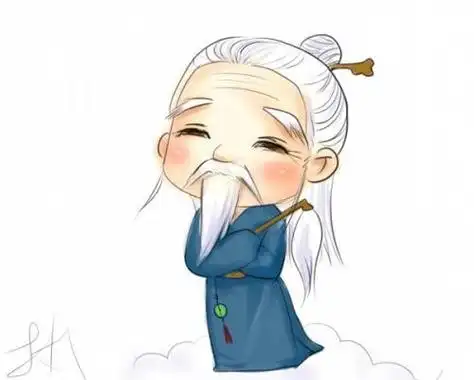 古装老人简笔画