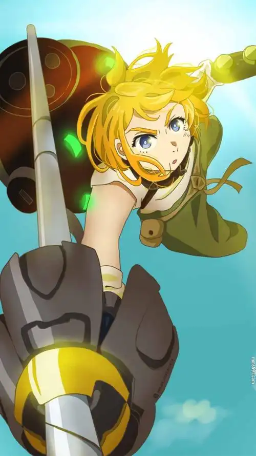 没落要塞deca-dence女主角橙发少女夏芽natsume手机壁纸图片集(8)