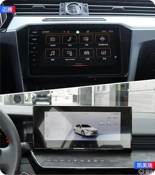 迈腾将中控的贯穿装饰和空调出风口相结合_易车