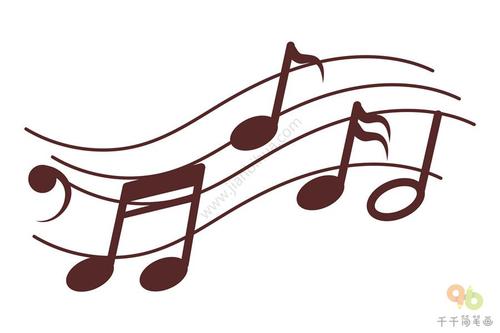 音乐符号手帐素材简笔画